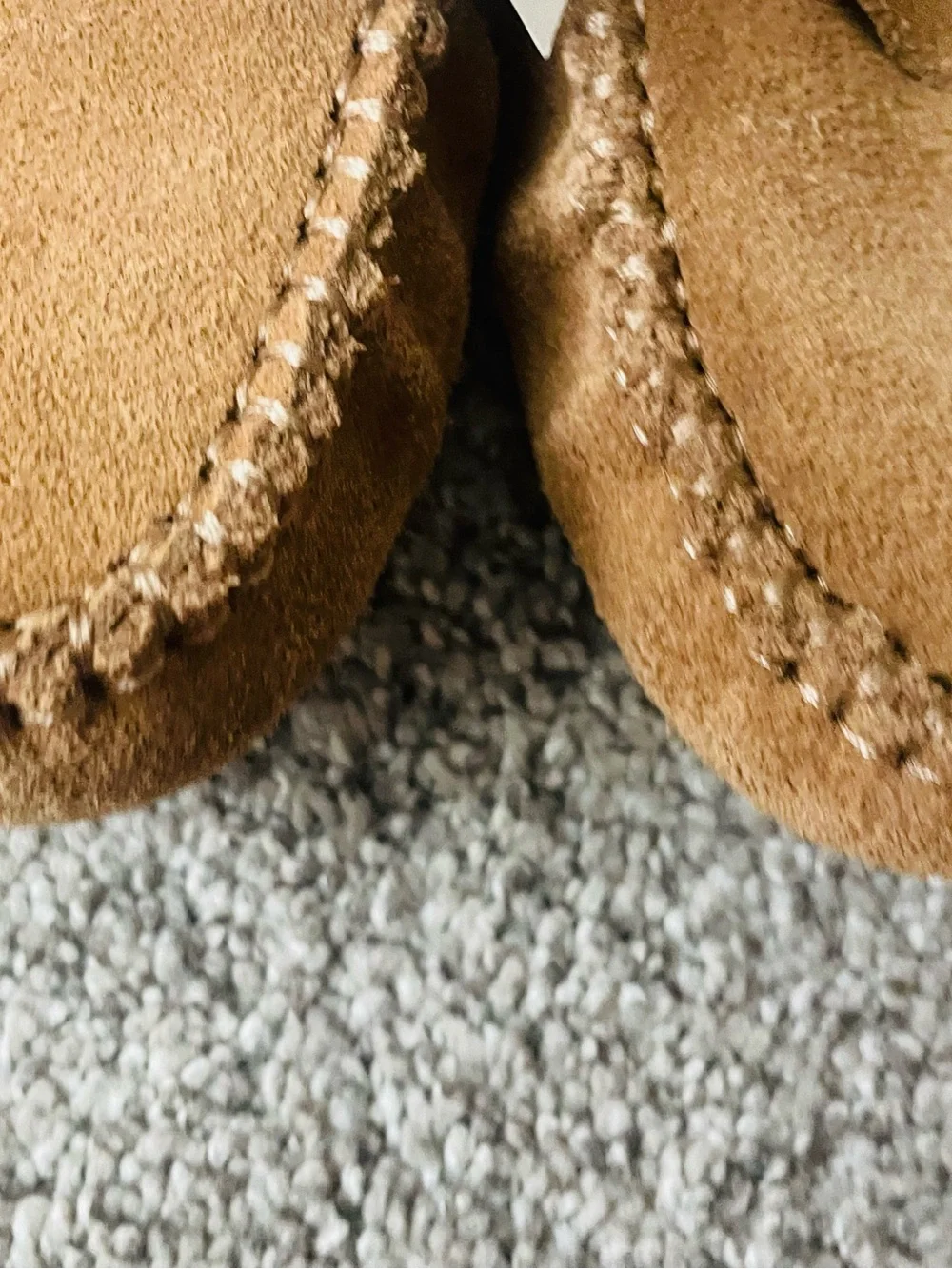 Tahari Suede Penny Loafers in Camel NWT